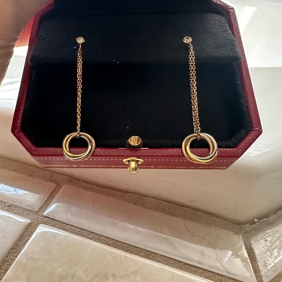 Cartier trinity dangle earrings - Picture 5 of 5